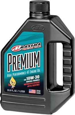 Maxima 4T 10W30 Mineral Engine Oil 1L Superior Clutch Protection 30-20901