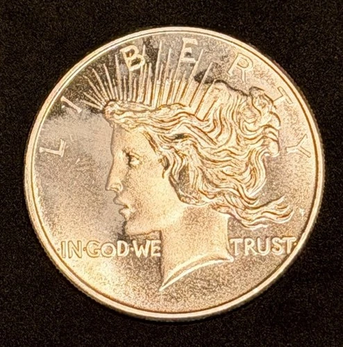 1 oz Silver Peace Round BU .999 Fine, One Troy Ounce, Vintage No Reserve #946