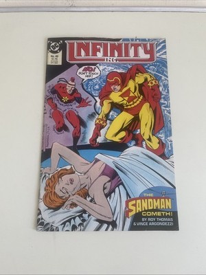 DC Comics Infinity Inc The Sandman Cometh! Number 49 April 1988 Vintage Comic