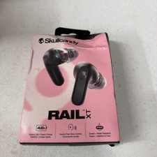 Skullcandy Rail XT True Wireless Bluetooth In-Ear Headphones with Skull iQ Black