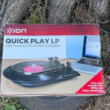 ION Quick Play LP USB Turntable LP to MP3 Vin...