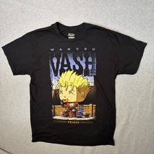 Funko Pop Tee Trigun Vash the Stampede w/ Donut  T-Shirt LARGE