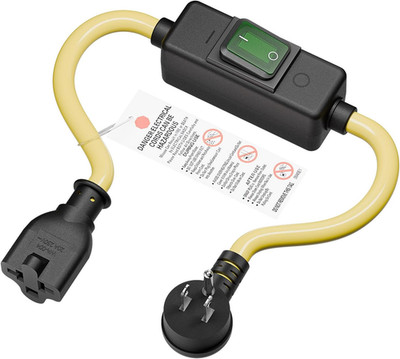 Heavy Duty SJTW 12AWG Outdoor Waterproof Extension Switch Cord, In-Line On/Off S