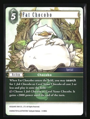 Final Fantasy TCG Opus IV Fat Chocobo 4-064L Near Mint Non-foil