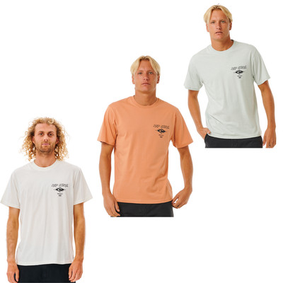 Rip Curl Herren Fade Out Icon Kurzarm Rundhals T-Shirt Oberteil Tee