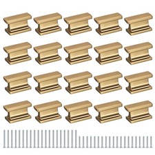 20 Pack Square Cabinet Knobs Dark Gold Dresser Knobs Kitchen Cabinet Pulls