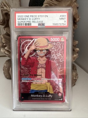 【PSA10】ワンピースカードゲーム ルフィ Super Pre-Release Monkey.D.Luffy (001) ST01-001 Super Pre-Release Starter Deck 1
