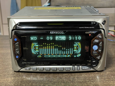 ケンウッド　カーステ　DPX-910MD Kenwood DPX-910MD 2DIN Car Audio CD MD Player Operation confirmed