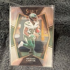 2021 Panini Select Premier Level Michael Carter #171 Rookie New York Jets NFL