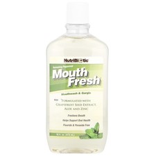 Mouth Fresh , Mouthwash  Gargle, Refreshing Peppermint, 16 fl oz 473 ml 