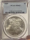 PCGS 1889 Morgan Silver Dollar $1 MS62