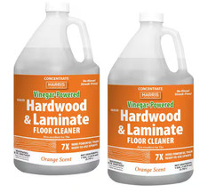128 oz. Vinegar-Powered Hardwood and Laminate Floor Cleaner with Orange Scent 0.21 per fl oz