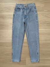 VTG Guess Ankle Zip Mom Jeans Women’s 26 High Rise Tapered Talon Zip Made In USA