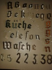 Alte sehr schöne massive Buchstaben/Zahlen aus Hotel