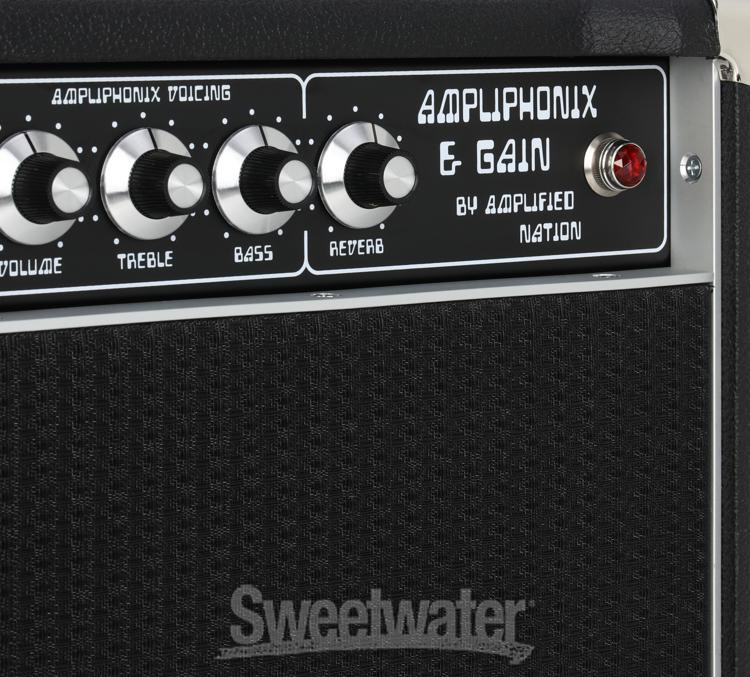 Усиленная головка лампового усилителя Nation Ampliphonix and Gain мощностью 100 Вт - Черный