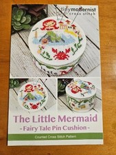 Tiny Modernist The Little Mermaid Fairy Tale Pin Cushion Cross Stitch Pattern