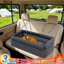 Dog Car Seat for Small And Medium Dog Portable Pet Travel Car Bed w/ Cushion