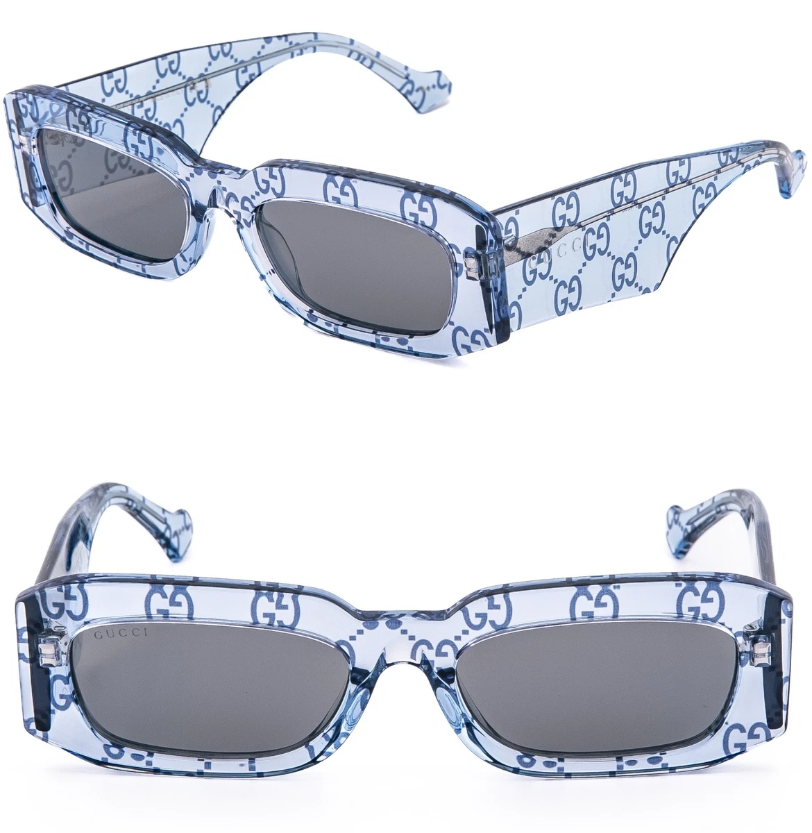 Preços baixos em Óculos de Sol Espelhado Azul Gucci para mulheres