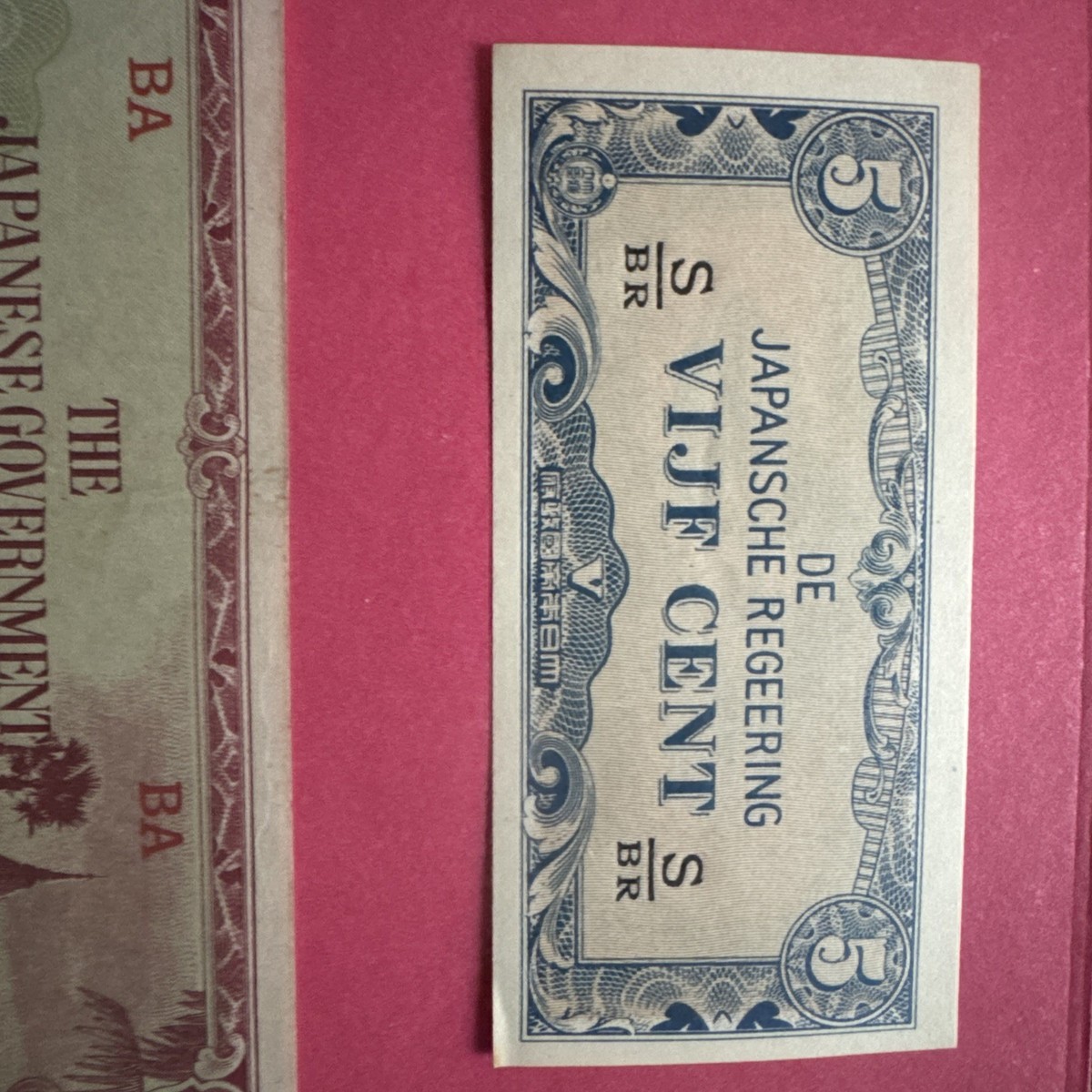 WWII Japanese Invasion Money Rare Collectibles A Set Of 5