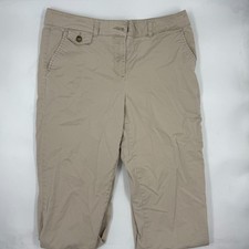 Tommy Hilfiger Women's Chino Pants Size 8 Beige Cotton Casual Straight Leg