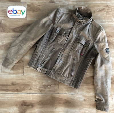 Belstaff GANGSTER 1969 leather jacket for lady GoldLabel, antique greige, size M