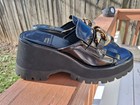 WOMENS JEFFREY CAMPBELL  BLACK  SMASHED LUG SOLE  PLATFORM SANDALS  SZ 9.5 — photo 2