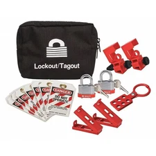 Condor 437R66 Portable Lockout Kit, Black, 4-3/4" H