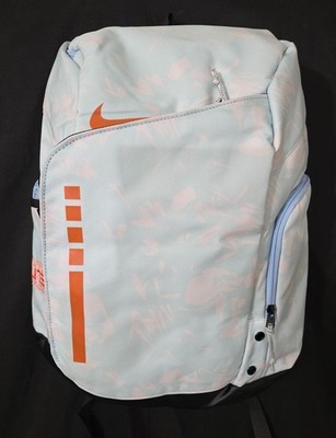Nike Hoops Elite Backpack Light Blue & Orange (32L) Gym Laptop School Bag