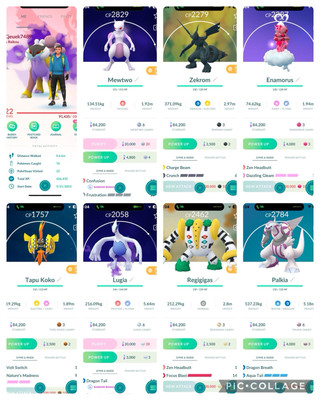 Pokemon Go Iv22| Xerneas Yvetal Zekrom Mewtwo Giratina Darkrai Dialga Palkia