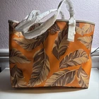 Coach Reversible City Tote With Banana Leaves Print Purse -2850