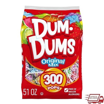 Assorted Lollipops 300 Count Fruity Flavors Gluten Free Milk Free Treats New