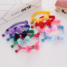 Small Dog Cat Collar USA 20pcs/50pcs Mix Reflective/Bowtie/Footprint Buckle