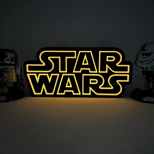 3D Printed  STAR WARS (Glow In The Dark) - FanSign for your Pops & collectibles