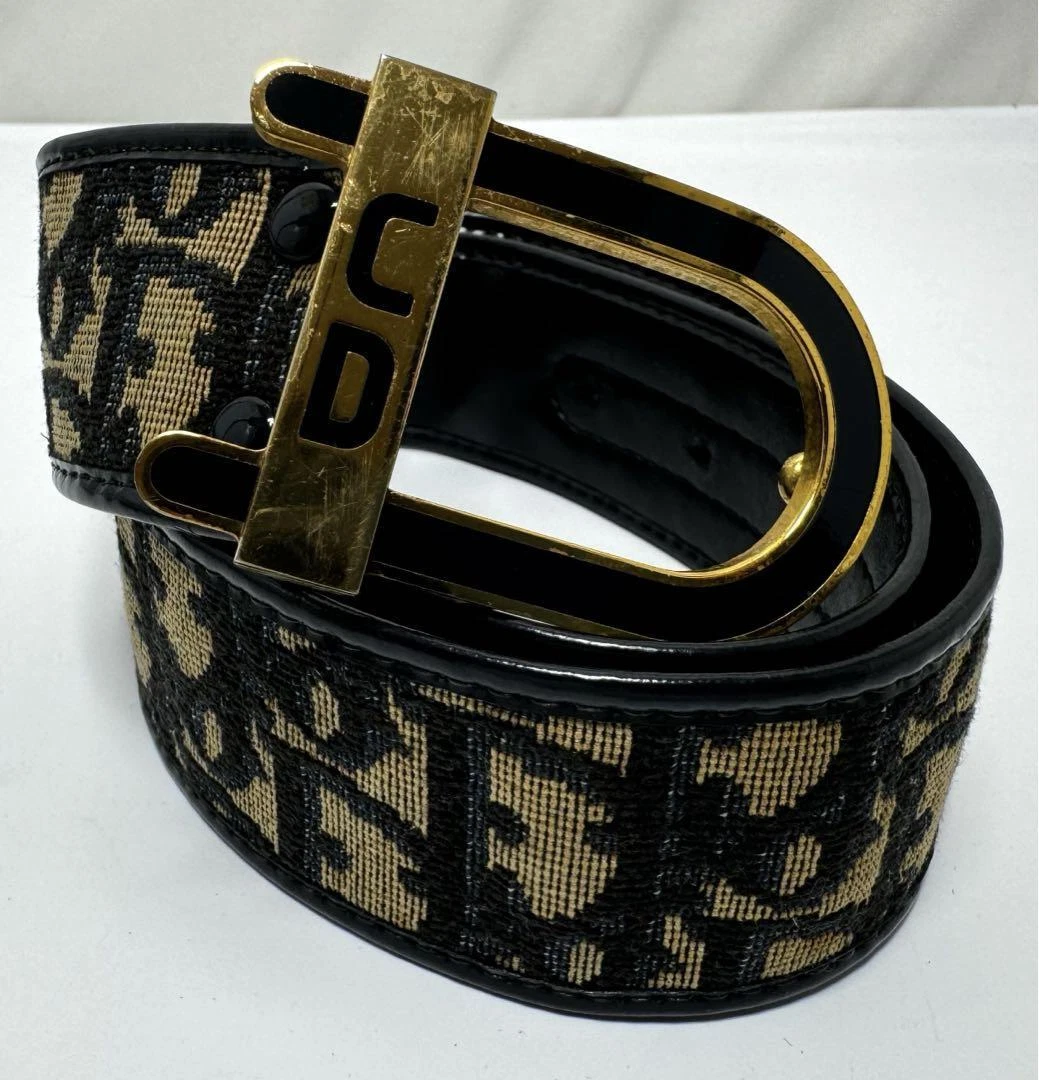 Ceinture femme Christian Dior en nylon noir