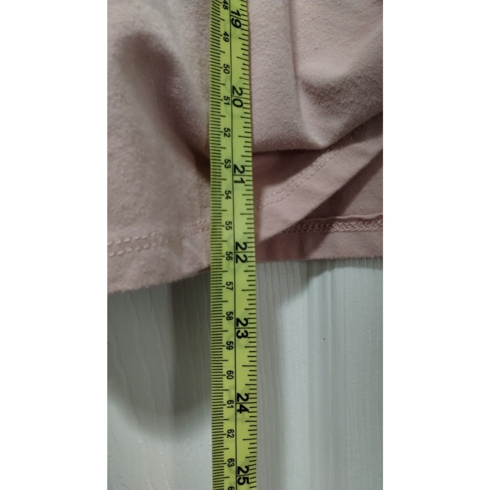 Belle + Sky Women's Dusty Pink Ruffle Sleeve Front Tie Long Sleeve Top Medium