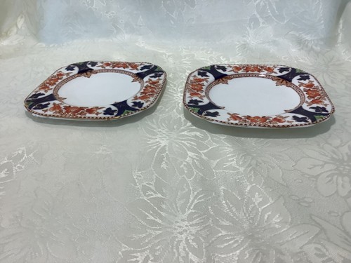 CROWN DOUGLAS 1930s TWO HAND PAINTED DECORATIVE BONE CHINA IMARI STYLE PLATES - Picture 4 of 5