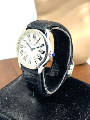Cartier Ronde Solo W6700155 Women\'s Watch Swiss Quartz Silver Dial Leather 29mm Cartier Ronde Stainless Steel W6700155 | SwissWatchExpo main image 4