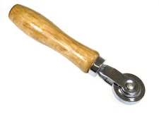 Tire Patch Stitcher - 3mm wide, wood handle, ball bearing roller