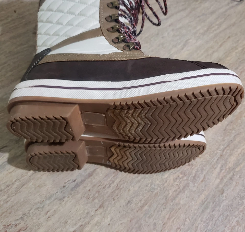 Call It Spring Vegan Leather Water Resistant Faux Fur Lined Winter Boots. Size 7 - Image 2 of 4