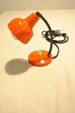 MINI LAMPADA ACCIAIO E OTTONE FRANCESE VINTAGE ORANGE H18