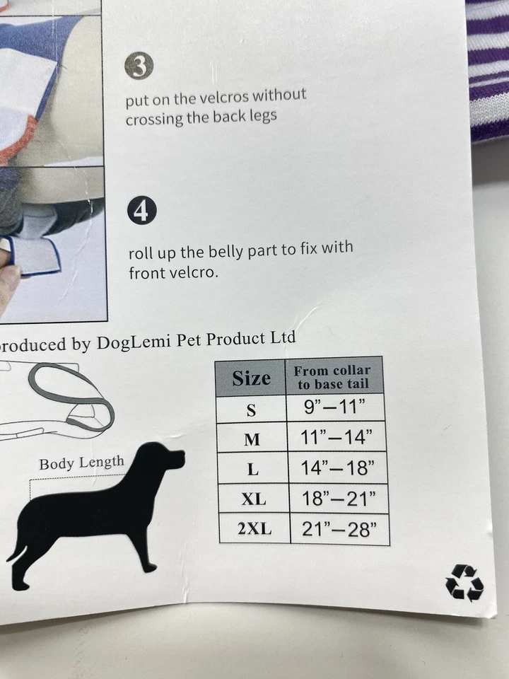 Dog Recovery Suit Breathable Alternative to E-Collar Elizabethan Collar Large - Image 4 of 4