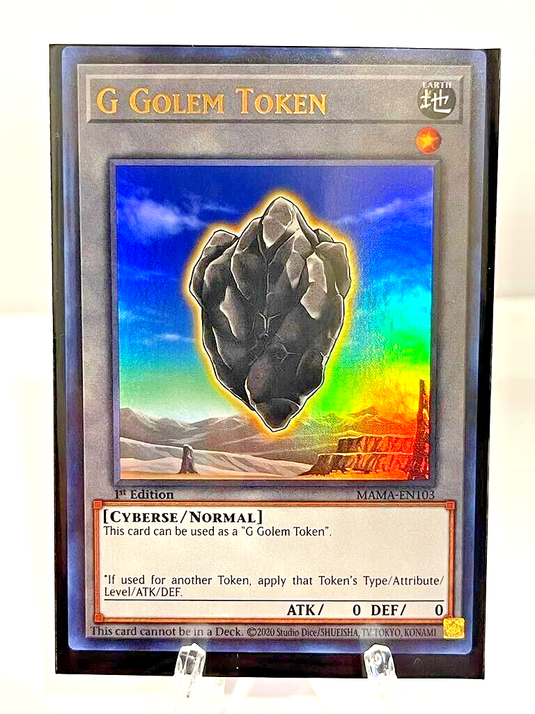 G Golem Token - Ultra Rare 1st Edition MAMA-EN103 - NM - YuGiOh | eBay G Golem Token - Ultra Rare 1st Edition MAMA-EN103 - NM - YuGiOh | eBay