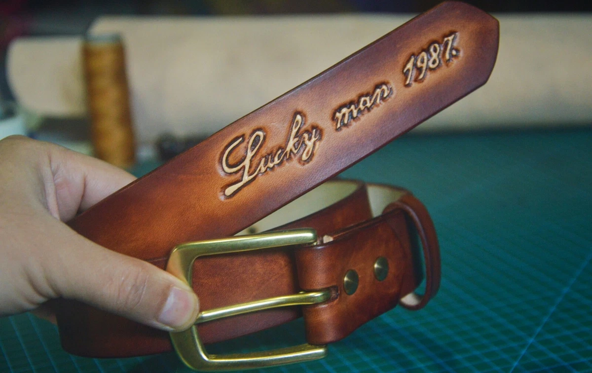 Personalized mens 2024 belt buckle