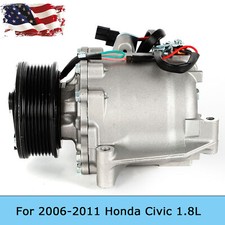 A/C AC Compressor with Clutch For Honda Civic...