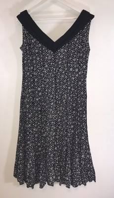 dress barn black and white dress