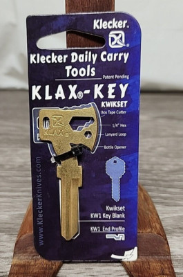 Key Blank Axe Men Multi Tool Outdoor Man Fits Kwikset KW1 Klecker Bottle Opener