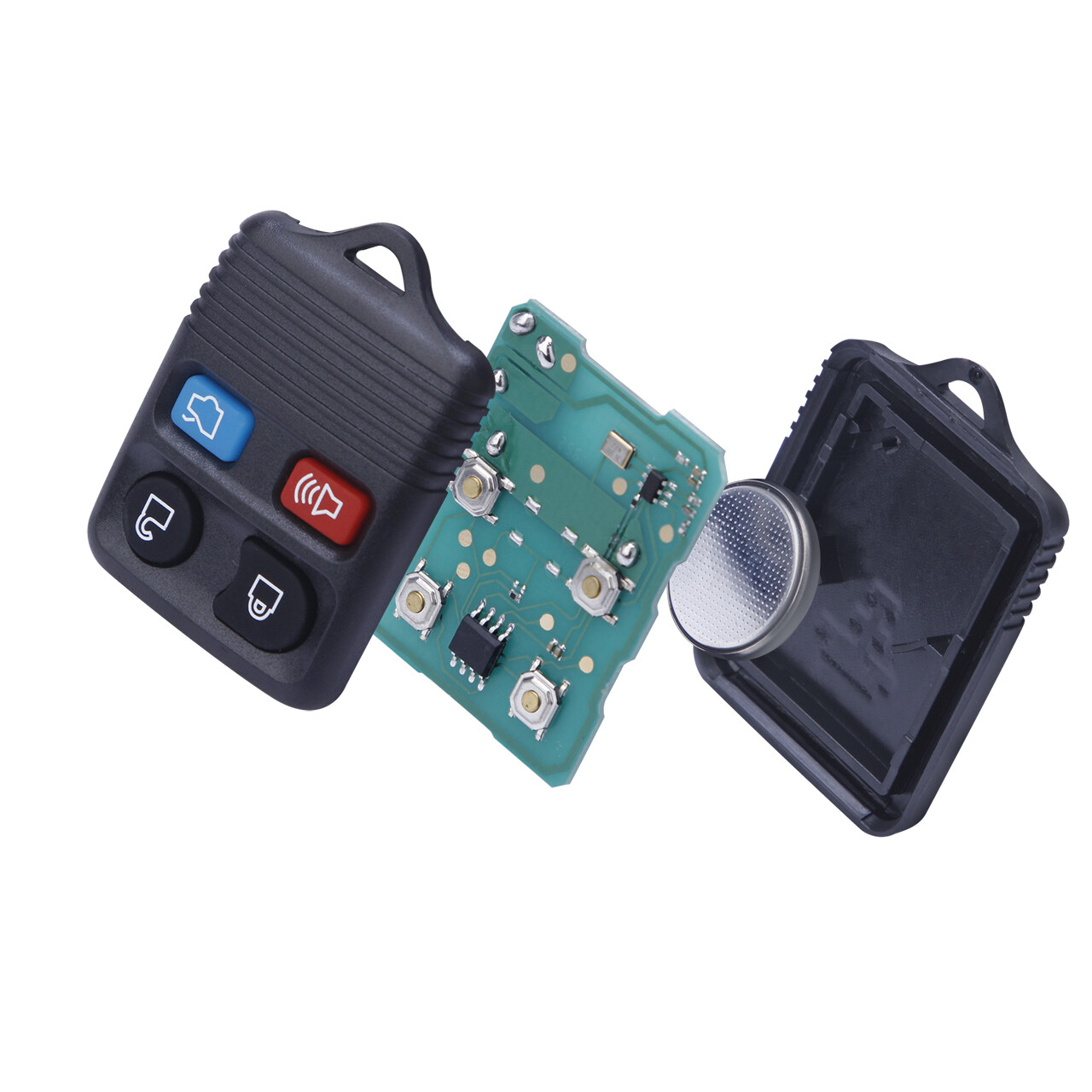 2x Car Key 4button Entry Remote Control Alarm Fob For Ford F150 Mercury Lincoln