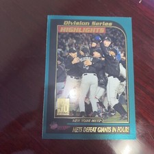 2001 Topps Division Series Highlights Mets Baseball Card #401 New York Mets