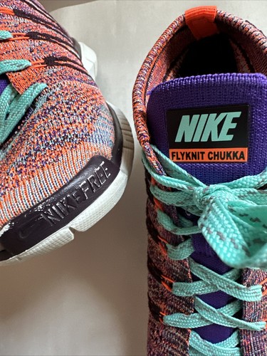 Nike Free Flyknit Chukka 639699-801 Women’s Size 7.5 Crimson Grape Running Shoes - 第 15/24 張圖片