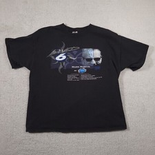 Vtg Mark Martin Nascar T-Shirt All Over Print Logo Viagra Roush Racing Mens XL